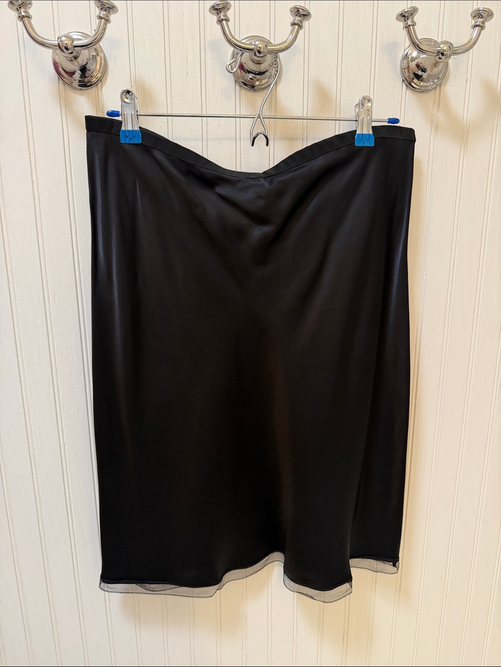 J crew Black Slip Skirt — Women's Classic Satin-Look Half Slip NWT
